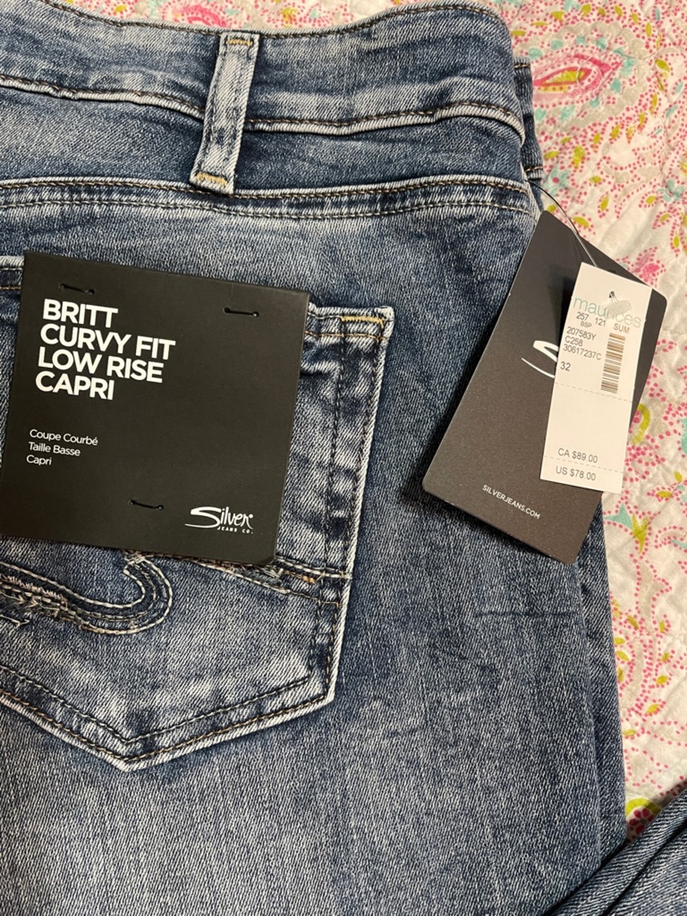 Women’s Silver Dark Wash Blue Jeans - 2 pairs - Picture 5 of 7